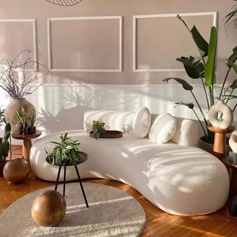 Family Lazy Living Room Sofa Nordic Minimalist Modern Lounge Sofas Classic Comfortable Muebles Para El Hogar Home...