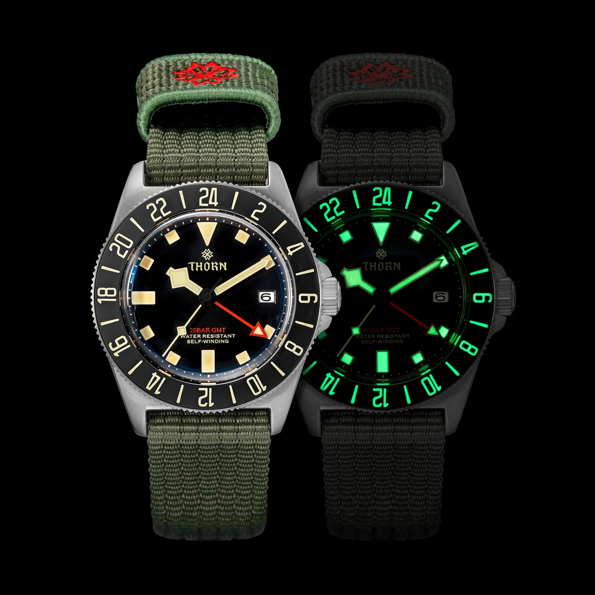 New THORN T020 Titanium GMT Watch FXD Diving 42mm NH34 Automatic Mechanical Movement Sapphire Luminous 200M Dive Men...