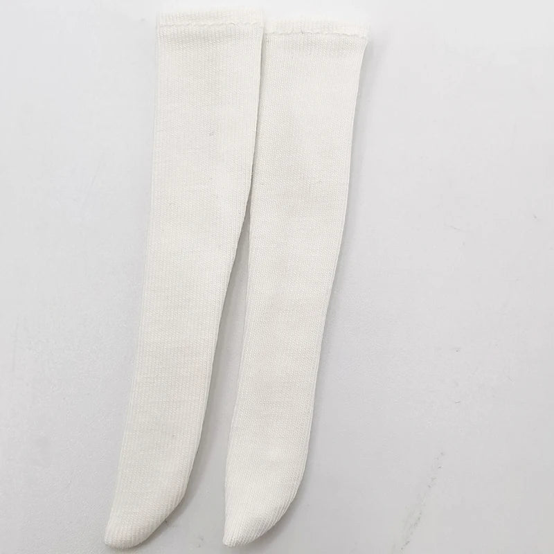 For Blythe Doll Socks Black White Pink Candy color Socks for Ob24 Ob22 Azone Doll Long Stockings - Kimlud