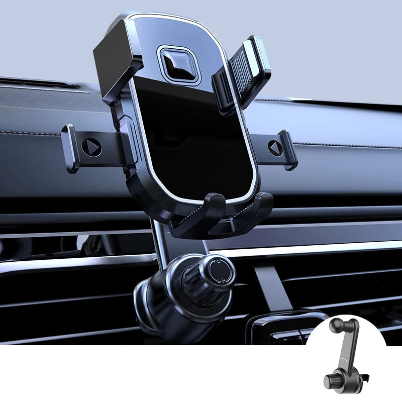 Car Phone Holder [Wider Clamp & Metal Hook] Car Phone Mount [Thick Cases Friendly] Air Vent Clip Cell Phone Holder for All - Kimlud