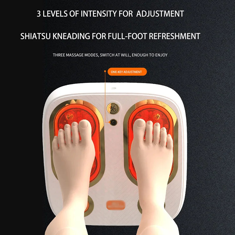 Hot Selling Bestseller Shiatsu Foot Massager Kneading Vibration Tapping Heating for Unwinding Refreshing Relieves Foot Fatigue