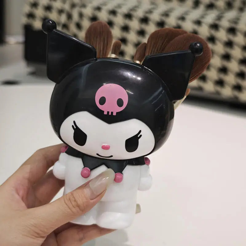 Sanrio Hello Kitty Kuromi Pen Container Cute My Melody Makeup Brush Holder Dormitory Desktop Storage Decor Organizer...