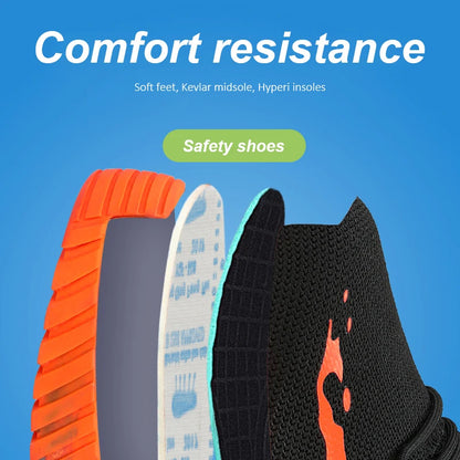 High Top Man Boots Safety Protective Shoes Steel Toe Work Shoes Men Anti-puncture Safety Shoes Men Women Work Safety...