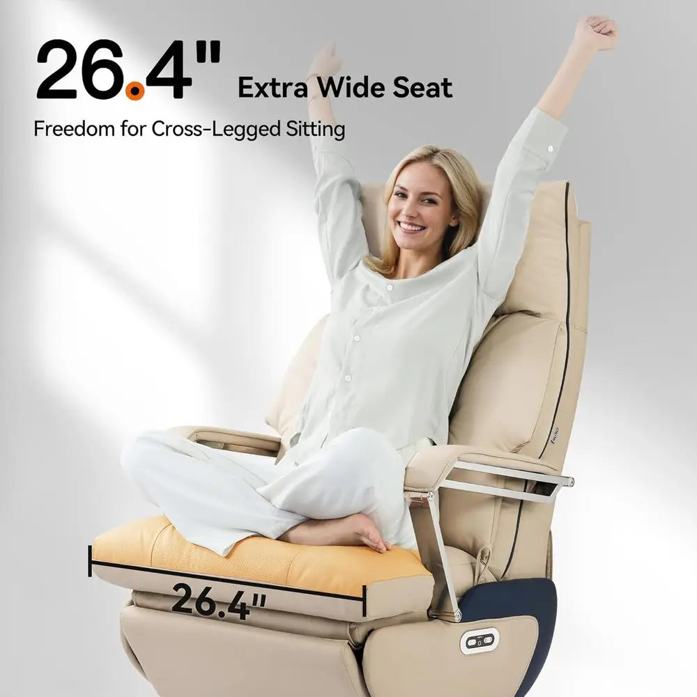 M80A Dual Motor Electric Executive Oice Chair with ootrest, Comortable Reclining Oice Chair Wide Seat, Big and Tall...