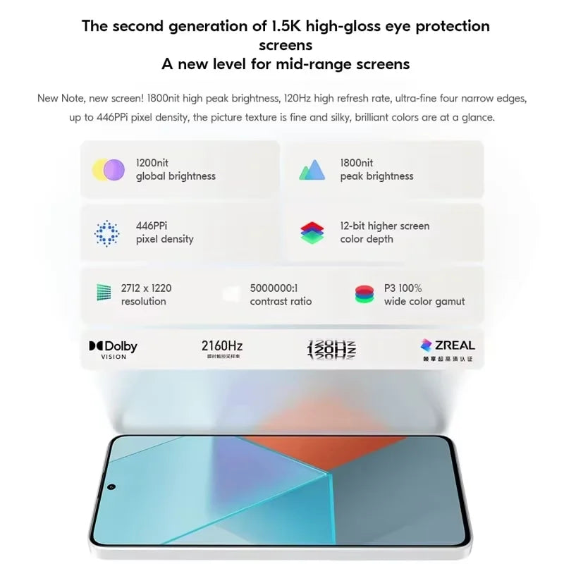 Xiaomi Redmi Note 13 Pro 5G Global ROM Smartphone 120Hz Screen 5100mAh 67W Fast Charging Cellphone Snapdragon 7s Gen 2 |...