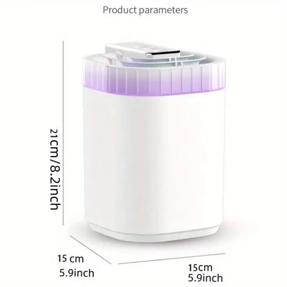 3L Ultrasonic Air Humidifier Cool Mist Humidifier with Night Light and Three Nozzles Quiet USB Aromatic Humidifier for Home