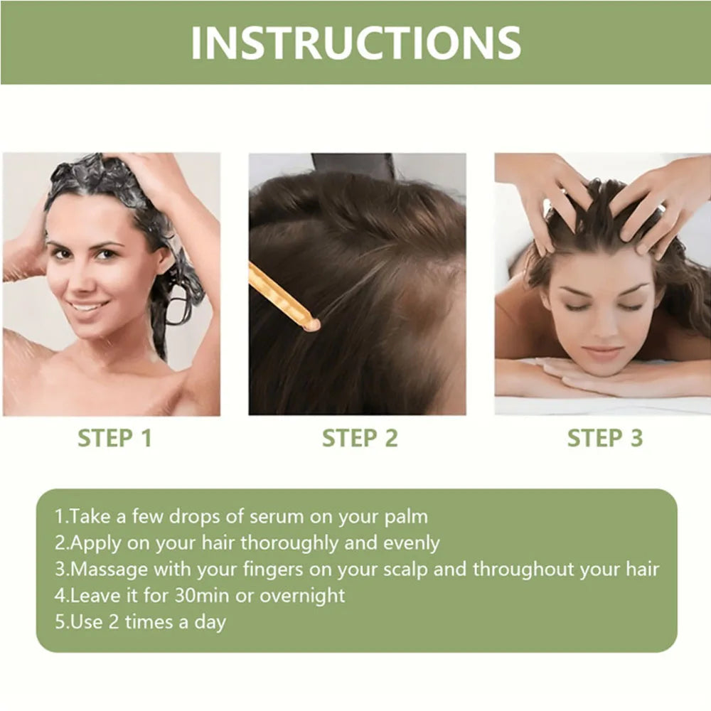 Hair Growth Essential Oil Rosemary Mint Hair Strengthening Oil Nourishing Treatment For Split Ends Dry Organics Hair Care Oil - Kimlud