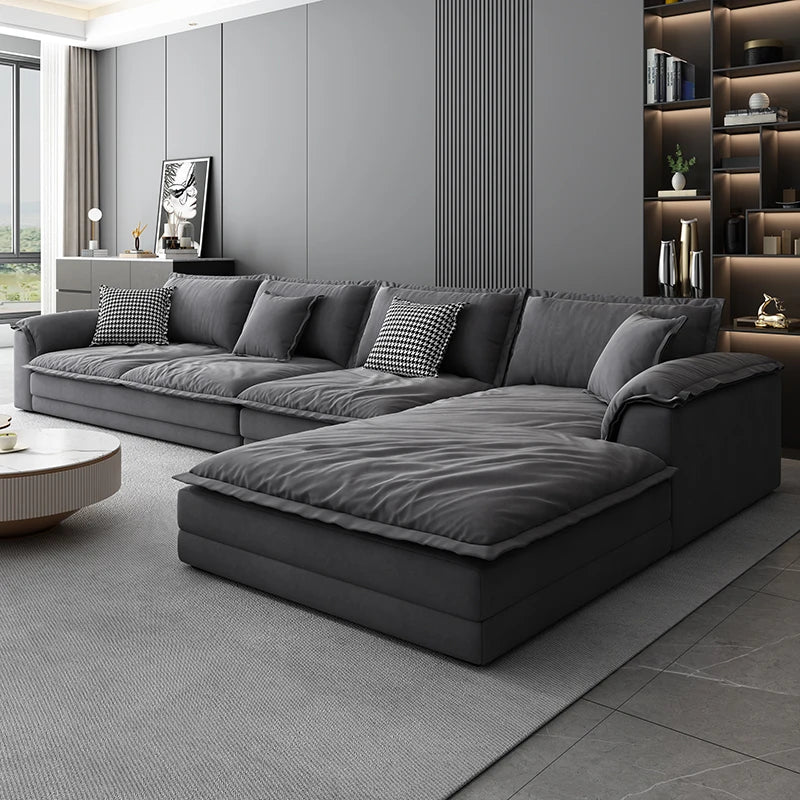 Luxury European Living Room Sofas Oversized L Shape Minimalist Designer Sofas Modern Fluffy Divano Letto Matrimoniale...