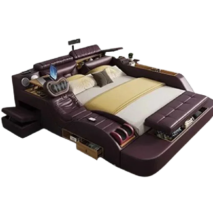 Korean Modern Luxury Bed European Nature Luxury Bedroom Human Bed Design Multifunctional Bedroom Camas King Size Home Furniture - Kimlud