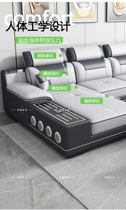 Fabric sofa modern simple living room combination large and small apartment furniture cat scratching skin leave-in technology cl