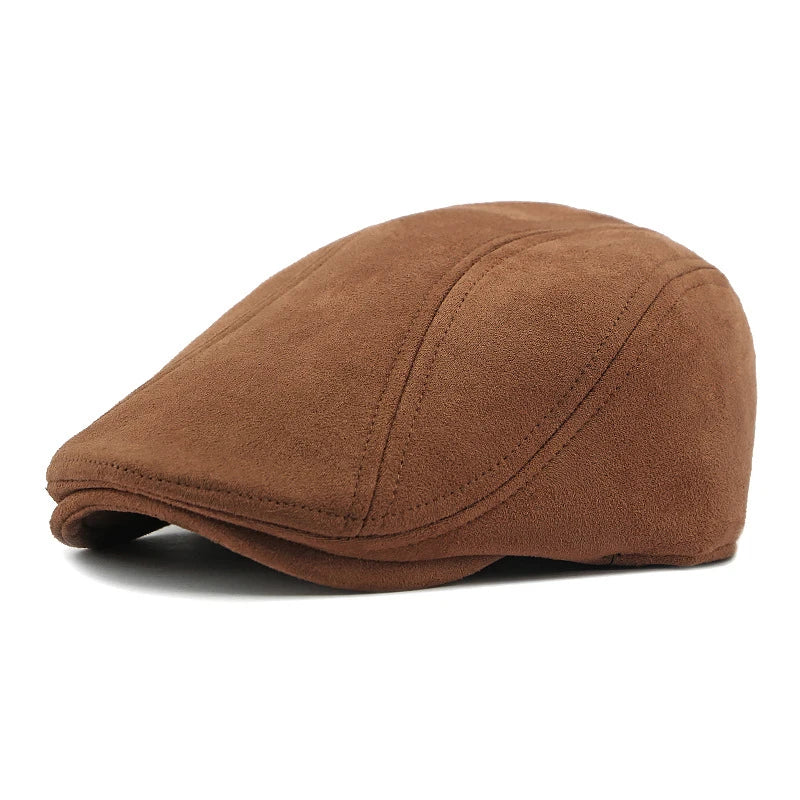 Fashion Berets Men Women Spring Autumn Suede Hats Herringbone Flat Cap Classical Artist Painter Hat Male Female Beret...