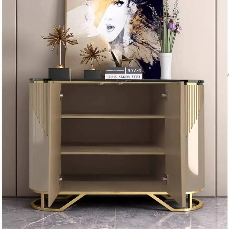 Narrow Luxury Living Room Cabinets Gold Classic French Narrow Living Room Cabinets Space Saving Meuble Rangement...