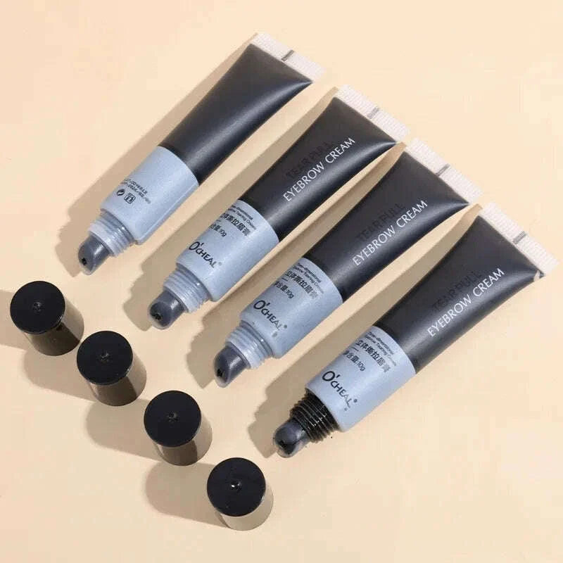 Tearing Eyebrow Gel Makeup Semi-Permanent Waterproof Long Lasting Tattoo Tint Sweatproof  Peel Off Dye Eyebrow Cream Cosmetics