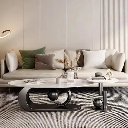 Italian Style Luxury Coffee Table Metal Material for Small Luxury Living Room Accessible for New Arrivals