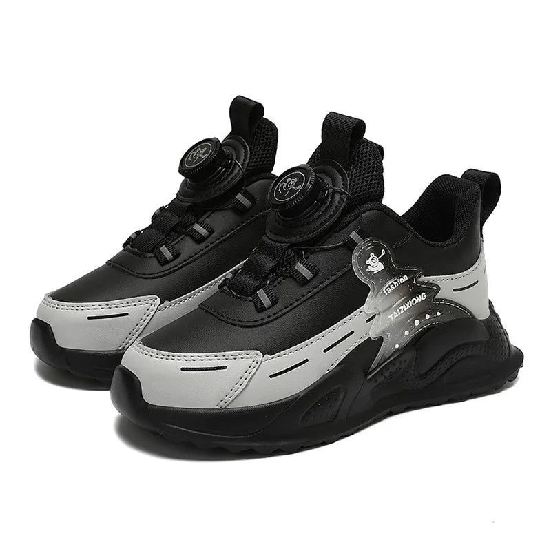 Boys Anti-Slip Waterproof Leather Running Shoes Outdoor Sports Walking Shoes Comfort Kids Sneakers For Autumn Winter...