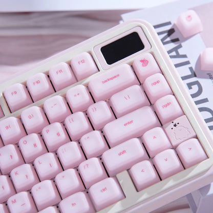113 Keys Korean Hangul Keycaps Silicone PC Cherry Profile PC for custom Gaming mechanical keyboard personalized pink key caps