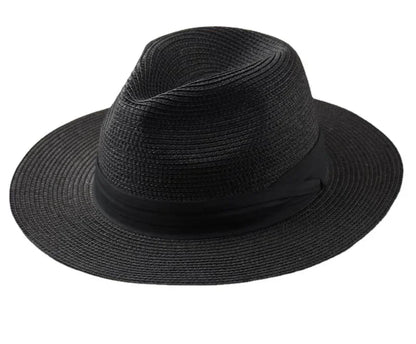 OverSize Big  Sun Hats for Men Women Beach Panama  Wide Brim Straw Hat Lady Summer Sun Hats Plus Size Fedora Hat 55-57cm 58-60cm