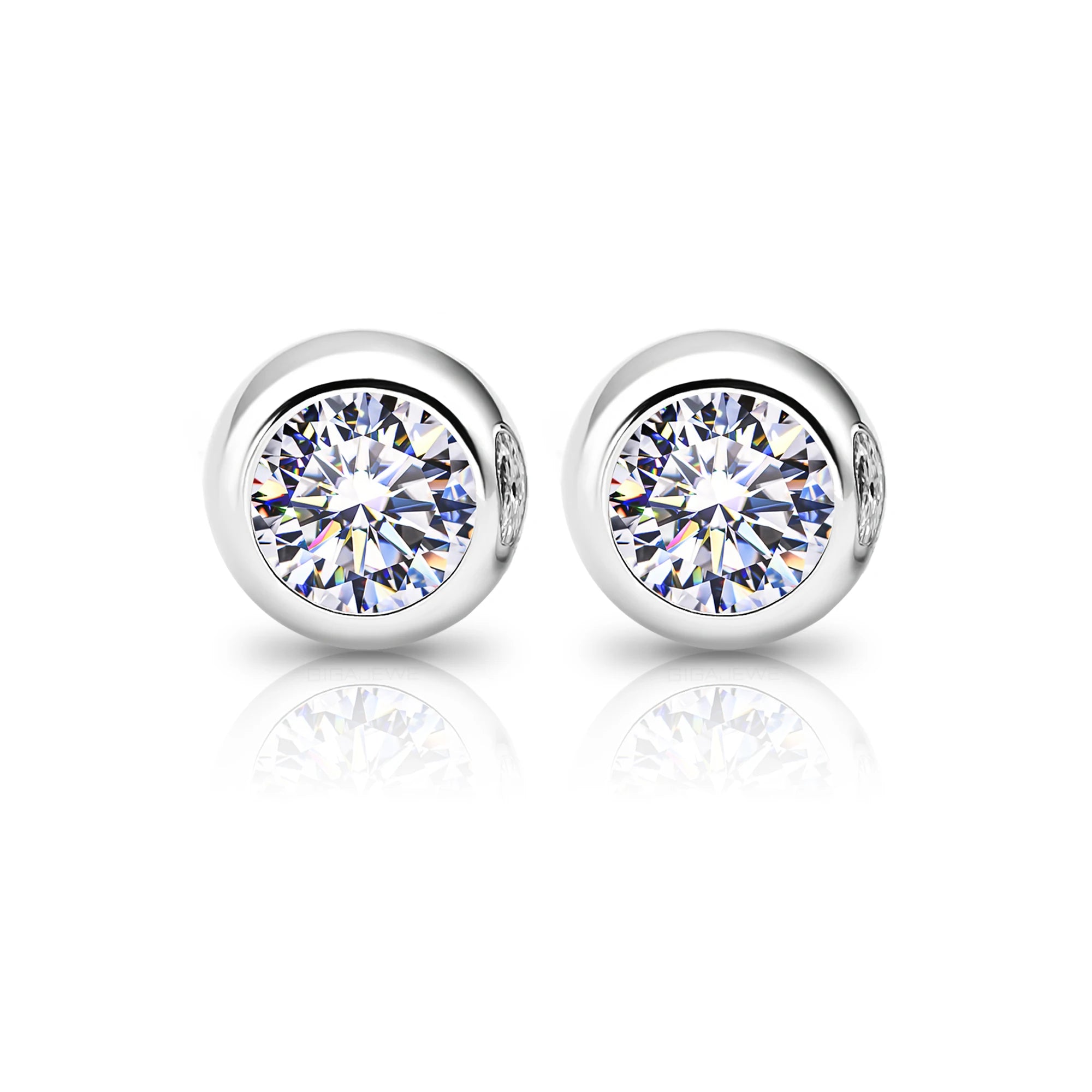 GIGAJEWE Bubble Earrings Moissanite White D Color VVS1 S925 Silver 18K Gold Plated Diamond Test Passed Jewelry Woman Wife Gift