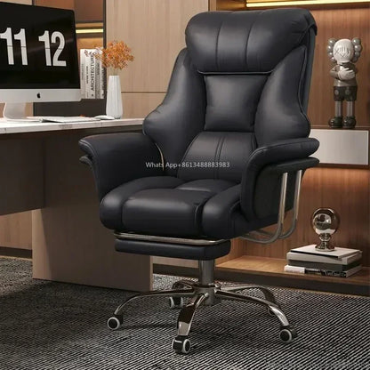 Office Chair Boss Chair, Home Office Computer Comfortable Sofa, Study Room Can Lay Down and Rotate Gaming Chair | Kimlud...