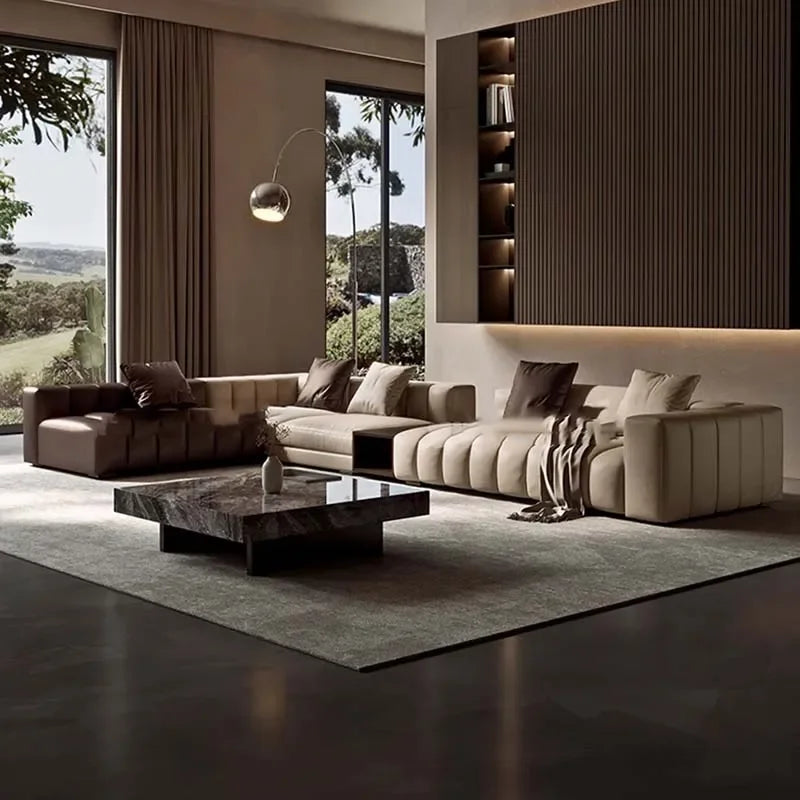 Aesthetic Simple Side Table Marble Minimalist Luxury Modern Coffee Tables Living Room Korean Couchtisch Postmodern Furniture - Kimlud