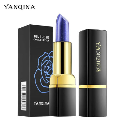 YANQINA Blue Temperature Color Changing Lipstick Waterproof Long-Lasting Non-Fading Non-Transfer Moisturizing Lip Stain...