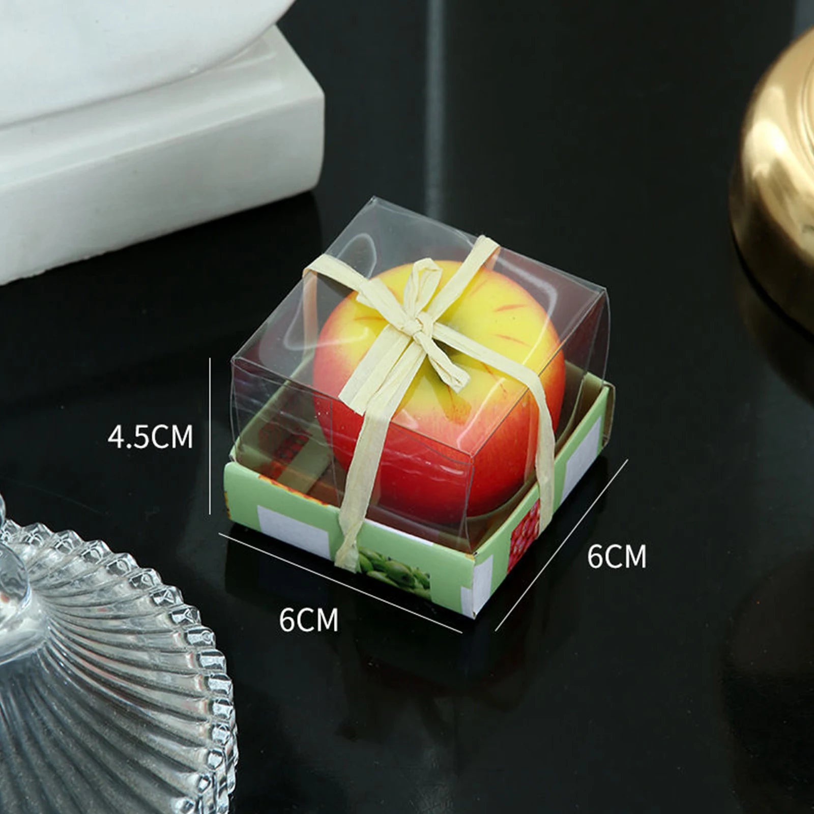 Apple Candle Christmas Artificial Creative 3D Apple Shaped Candle Gifts for Wax Gifts for Christmas Party Home Table Decor