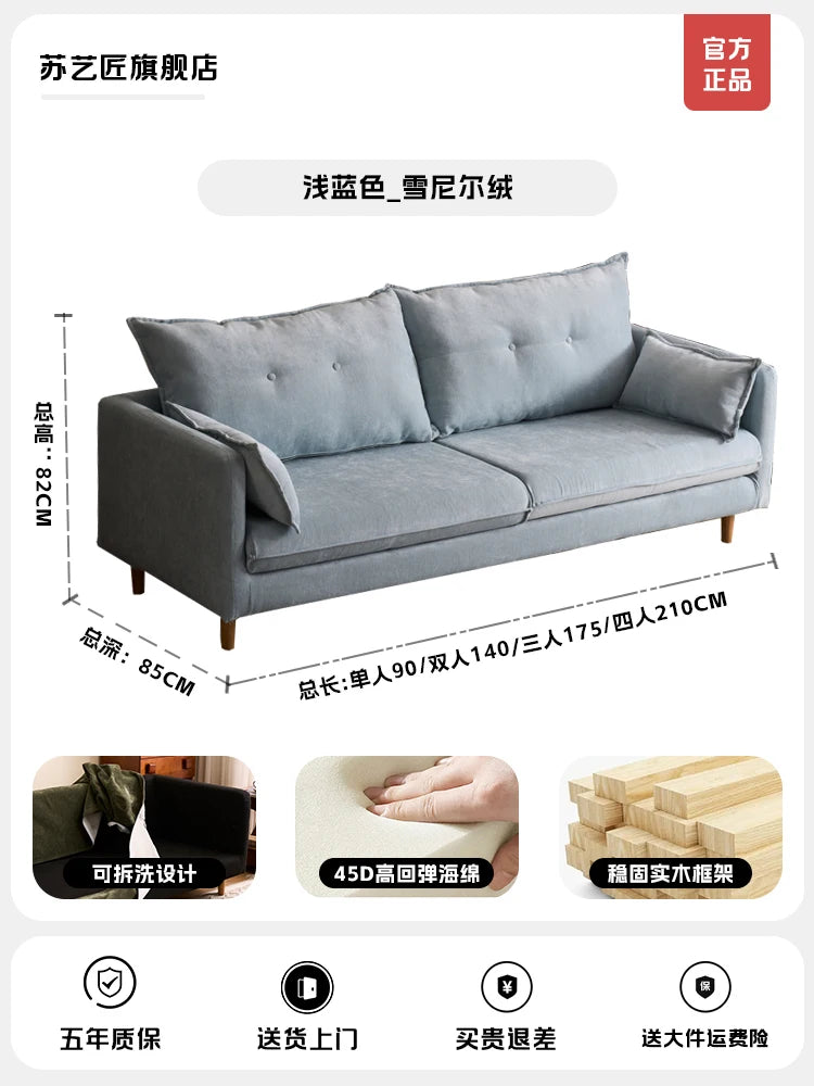 Simple Minimalist Living Room Sofas Lazy Luxury Modern Europe Living Room Sofas Family White Woonkamer Banken Home Furniture - Kimlud