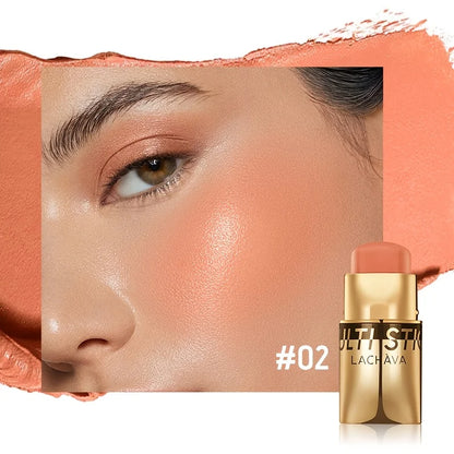 Blush Stick, Natural Nude Makeup Brightening And Embellishing Three-Dimensional Makeup, Facial Multi-Functional, Lips, Blush