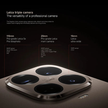 Global version Xiaomi 15T Pro Leica 6.83" 144Hz display 90W wired 50W wireless HyperCharge 5500mAh Xiaomi HyperOS Main camera - Kimlud