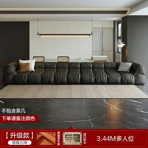 Puff Leather Sofa Bedrooms Comfortable Reclining Luxury Designer Lazy Sofa Modern Minimalist Sofy Do Salonu Home...