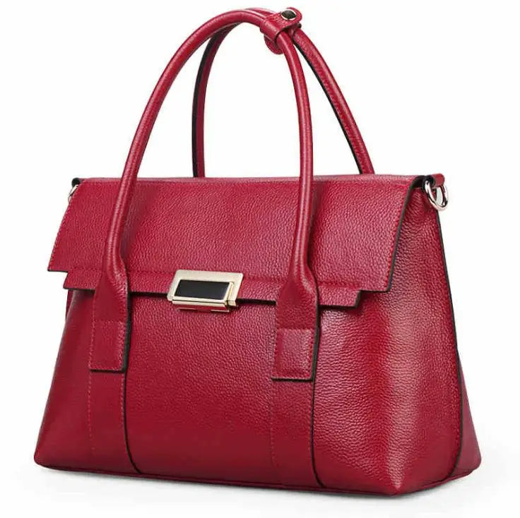 2025 New Genuine Leather Briefcase Women Handbags Large Capacity Ladies Fashion Cowhide Shoulder Messenger Bags Portable...