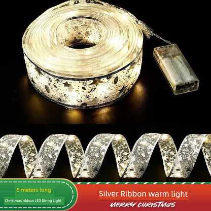 Christmas Tree Decorative Lamp Christmas Scene Layout Pendant Lighting Ribbon Luminous Ribbon LED Lighting Chain Ribbon Ornaments