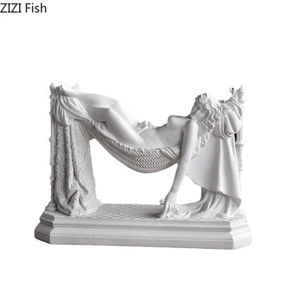 Mythological Figures Venus Goddess Statue Desk Decoration Ornaments Creative Characters Resin Sculpture Room Aesthetic Decor - Kimlud