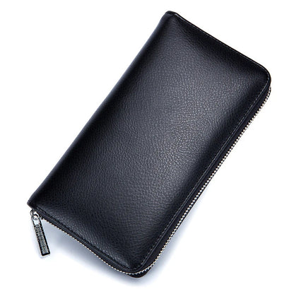 Women Wallets Long Genuine Leather Purses RFID Anti Theft Money Bag For Women Phone Purse Large Capacity Card Holders Carteras