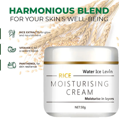 Rice Oil Moisturizing Cream Contains Pure Natural Ingredients, Effectively Moisturizes and Smoothes the Skin, Is Easy to Absorb and Is Non-Greasy, Suitable for All Skin Types - Kimlud