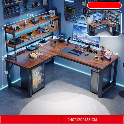 Home office computer table l shape desk gaming