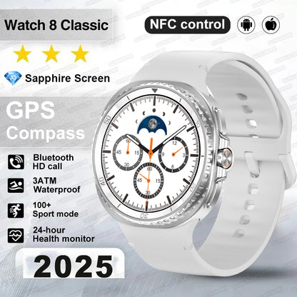 Fashion Watch 8 Ultra Classic GPS Smart Watch Compass Rotating Dial NFC HD Call Chat GPT 3ATM Waterproof 100+Sports Smart Watch