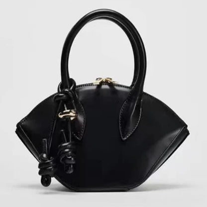 Luxury Designer Shoulder Bag Large Capacity Fashion Women Handbag New Trapezoid Trendy Crossbody Bag Fan-Shaped Bucket Bag - Kimlud