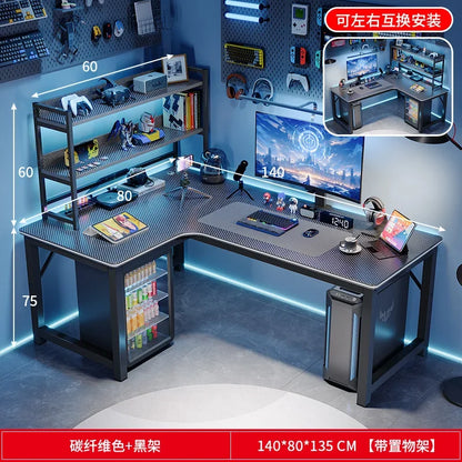 Study Storage Computer Desks Gaming Reading Pc Ergonomic Table Keyboard Notebook Accessories Mesas De Computador Home Furniture - Kimlud