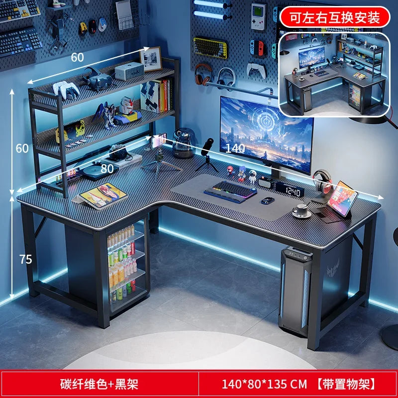 Study Storage Computer Desks Gaming Reading Pc Ergonomic Table Keyboard Notebook Accessories Mesas De Computador Home Furniture - Kimlud