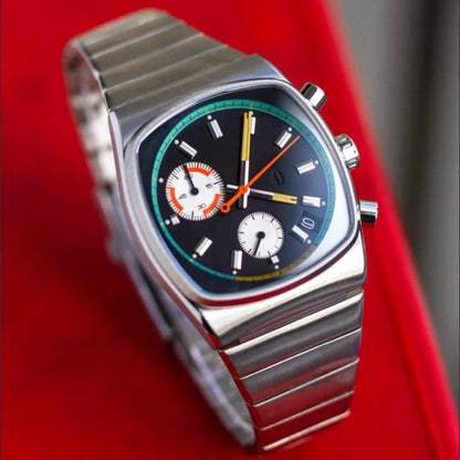 CILOA black square sports watch men's 2025 new brand authentic fashion stainless steel strap quartz watch light luxury...