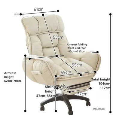 Creative Swivel Lift Office Chairs Modern Comfortable Backrest Computer Chairs Student Study Gaming Chair for Office Furniture L - Kimlud