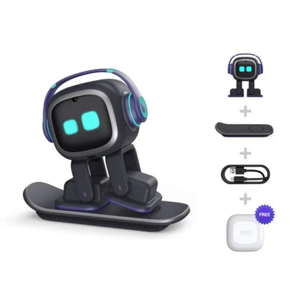 Smart EMO Robot Companion Ai Toy Cute Emopet Intelligent AI Voice Electronic Pet Mini Toys Robots Desktop Decoration Adult Gifts - Kimlud