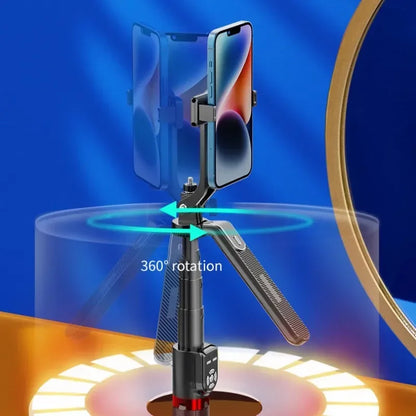 P325 Dual Remote Selfie Stick 2.2M Extended Mobile Phone Quadpod Wireless Bluetooth Selfie Stick Handheld Stabilizer Bracket