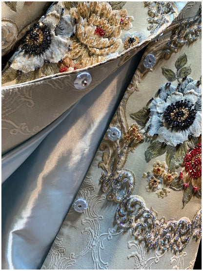 Vintage Embroidery Heavy Rhinestone Trench Coat for Women 2024 Spring Autumn New Fashion Luxury Long Sleeve Elegant Loose Coats