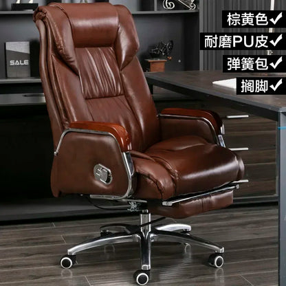 Retro Executive Leather Chair Armchairs Editor Choises Fashion Aluminium Office Chair Working Relax Silla Escritorio |...