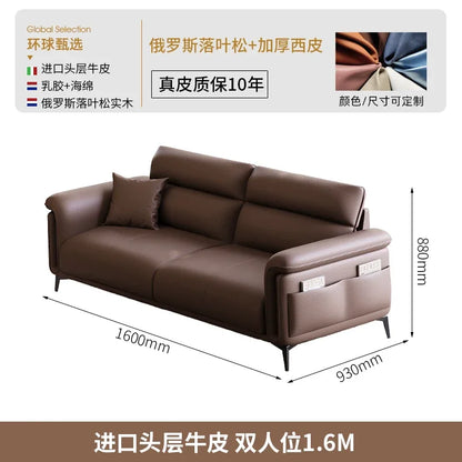 Leather Modern Living Room Sofas Nordic Minimalist Lazy Luxury Living Room Sofas Europe Recliner Woonkamer Banken...