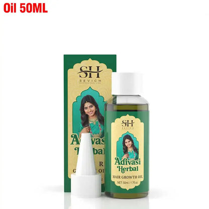 SEVICH Herbal Hair Growth Oil Set Ayurvedic Fast Hair Regrowth Thicken Serum India Adivasi Anti Hair Loss Hair Care...
