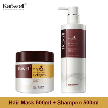 Karseell Collagen Cabello Argan Hair oil Shampoo and Conditioner Hair Care Product Series for Dry Damaged Hair All Hair...