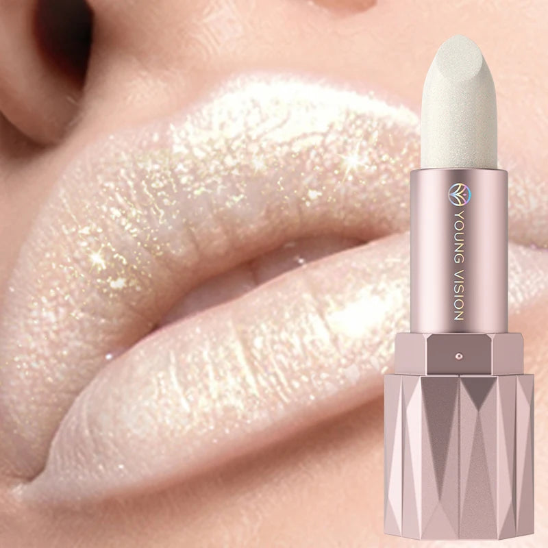 6 Colors Pearlescent Metallic Glitter Velvet Lipstick Waterproof Lasting Gold Reddish Brown Matte Shimmer Lip Tint Korean Makeup
